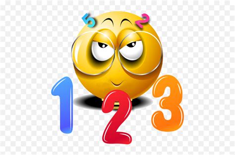 Funny Digits Learn - Numbers Funny Png Emoji,Fanged Emoticon - Free Emoji PNG Images - EmojiSky.com