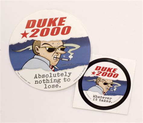 "Duke 2000 - Stickers" from the collection of The Doonesbury Collector ...