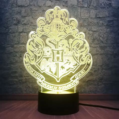 Novelty Harry Potter Totem 3D Night Light Atmosphere RGB Colorfull Luminaria Table LED Lamp ...