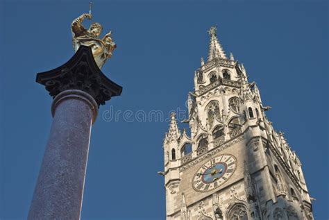 Marienplatz stock image. Image of europe, landmark, famous - 7460365