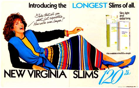 Virginia Slims [1985] Cigarette Adverts ~ 120’s | Retro Musings