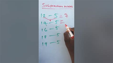 subtraction tricks - YouTube