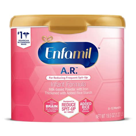 Enfamil A.R. Infant Formula, Clinically Proven to Reduce Reflux & Spit-Up in 1 Week, with Iron ...