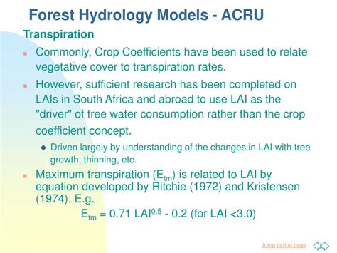 PPT - Why Model Forest Hydrology PowerPoint Presentation, free download - ID:3902091