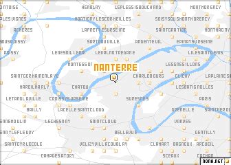 Nanterre (France) map - nona.net