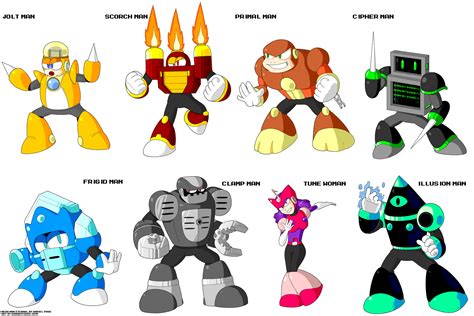 Mega Man Eternal Robot Masters by KarakatoDzo on DeviantArt