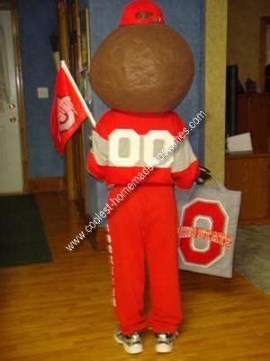 Coolest Homemade Ohio State Buckeye Brutus Mascot Costume | Ohio state buckeyes, Ohio state ...