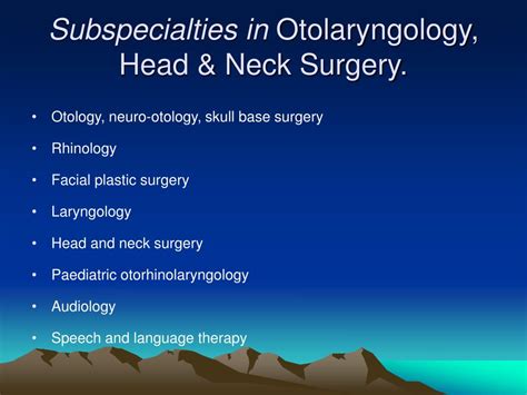 PPT - Otolaryngology, Head & Neck Surgery. PowerPoint Presentation - ID:1486298