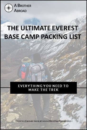 The Ultimate Everest Base Camp Trek Packing List + Tips on Gear Rental ...