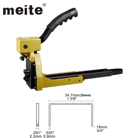 MEITE Professional Carton Box stapler machine nailer for carton box closing Gun HB3518 (manual ...