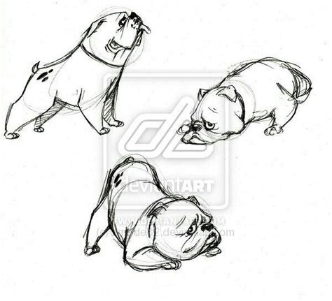 Bulldog tattoo | การออกแบบตัวละคร, สอนวาดรูป, ศิลปะ