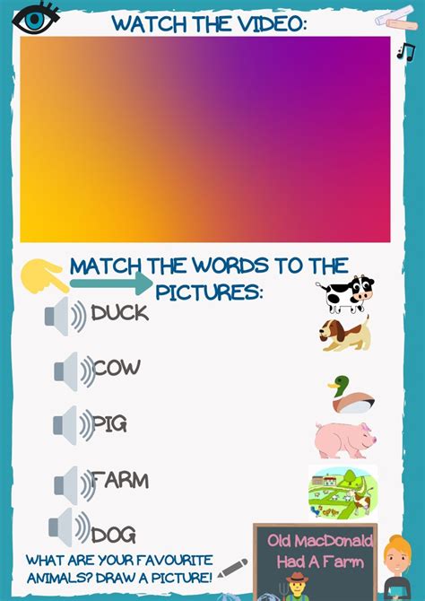 Old macdonalds had a farm - Interactive worksheet | Interactive ...