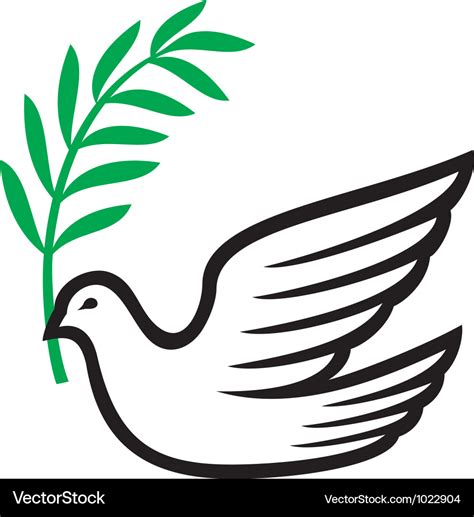 Peace dove Royalty Free Vector Image - VectorStock