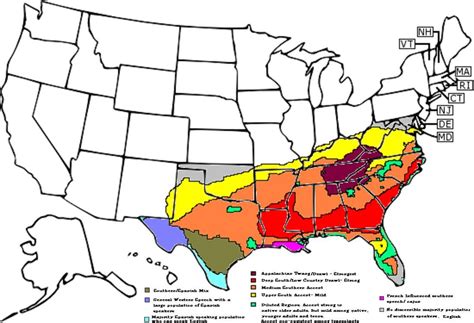 What southern city or state has the best accent ? (compare, map ...