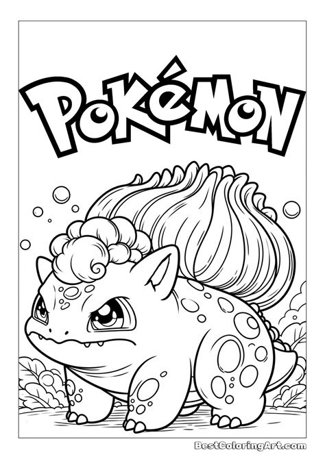 Bulbasaur - Pokemon Coloring Page - Printable & Free PDFs