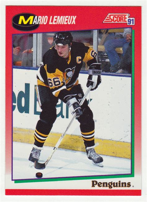 Mario Lemieux # 200 - 1991-92 Score Canadian English Hockey | Mario lemieux, Hockey cards ...