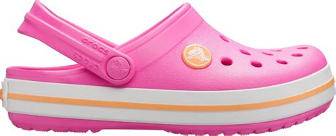 Crocs Kids' Crocband Clogs, Kids Unisex, Electric Pink in 2020 | Crocs, Kids sandals, Clogs