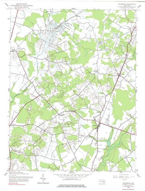 Goldsboro topographic map, MD - USGS Topo Quad 39075a7