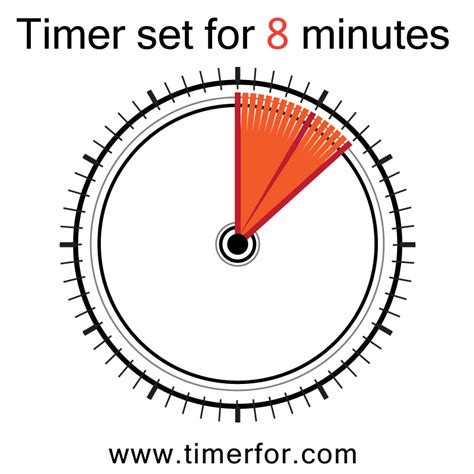 Timer for 8 minutes → Visual Timer Online