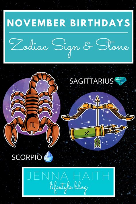 November Birthdays: Zodiac Sign and Stone - Jenna Haith Lifestyle