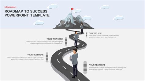 Free Google Slides Roadmap to Success Infographics