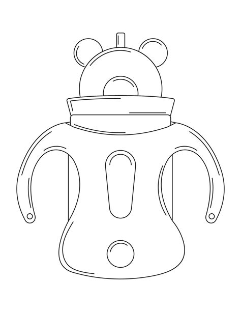 Baby Bottle Coloring Page