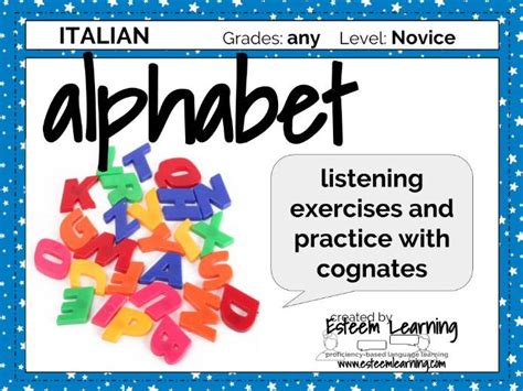 Alphabet Practice in Italian | Teaching Resources