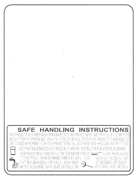 Safe Handling Instructions Label - Pensandpieces