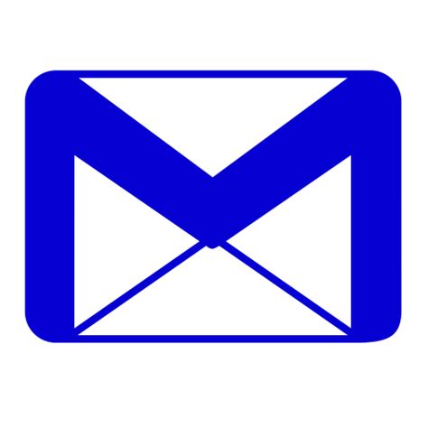 Icono azul de Gmail (logotipo png)