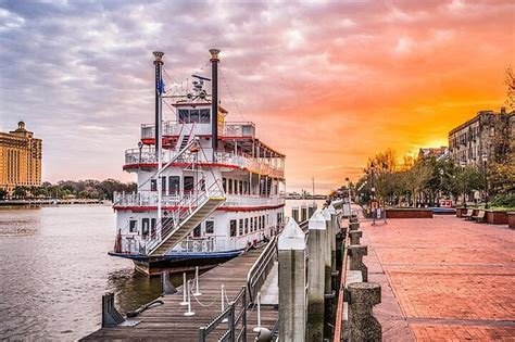 2024 Scenic Savannah Night Tour with Riverboat Sunset Cruise