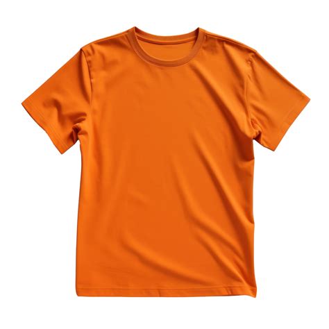 Orange T-Shirt Mockup Isolated 26431457 PNG