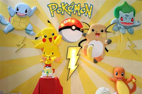 Pokemon Birthday backdrop ideas by Charis decoration