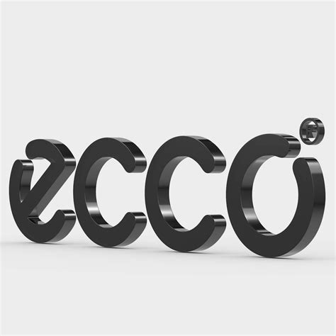 Ecco Logo - 3D Print Model by 3d_logoman