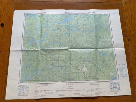 Historical Map. IGNACE Ontario. Vintage Canada Map. Edition 5. | Etsy