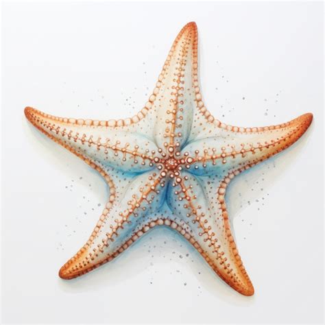 Premium AI Image | watercolor starfish isolated