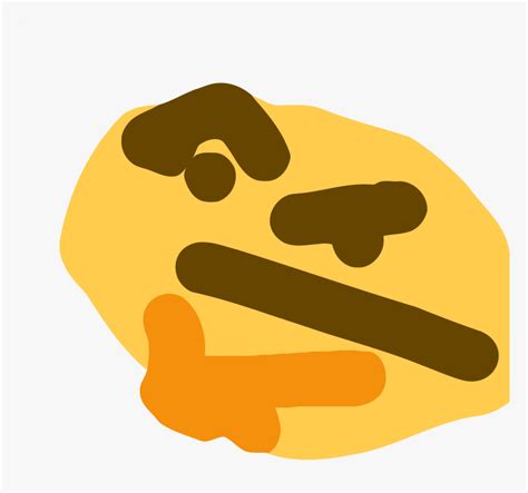 Thinking Emoji Meme, HD Png Download , Transparent Png Image - PNGitem