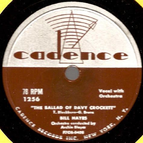 Bill Hayes - The Ballad Of Davy Crockett / Farewell (1955, Shellac) | Discogs