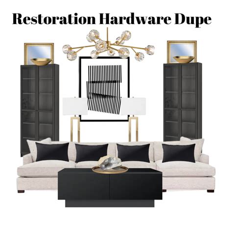 Restoration Hardware Dupe Living Room - Barely Keeping It Together