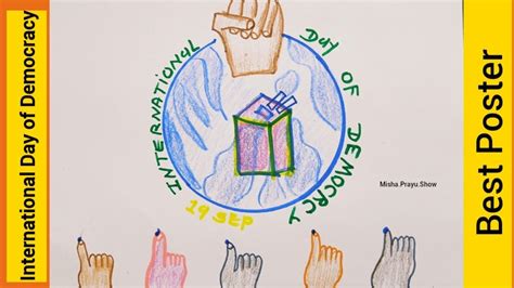 International Day of Democracy 2021 Poster Drawing | Democracy Poster ...