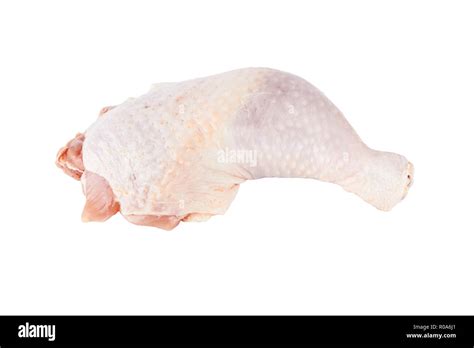 chicken leg isolated on a white Stock Photo - Alamy