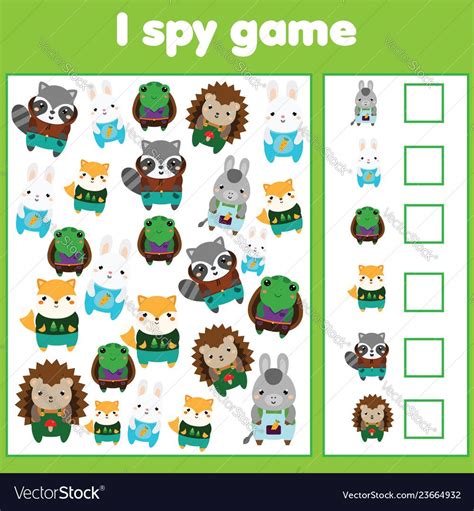 I spy game for toddlers. Find and count objects. Counting educational ...