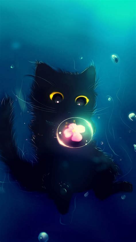 437 Hd Wallpaper Cute Black Cat - MyWeb