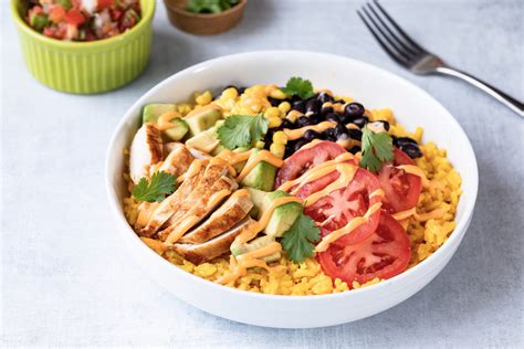 Mexican Chipotle Chicken Rice Bowl Recipe - Blue Plate Mayonnaise