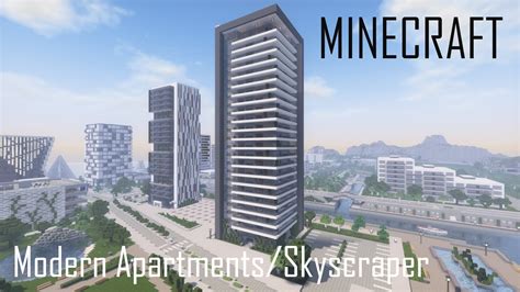 Minecraft Modern Apartment Building 7/Skyscraper (full interior) + Download - YouTube