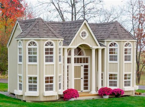 This Mini Mansion Outdoor Playhouse For Kids Measures a Massive 16 Feet ...