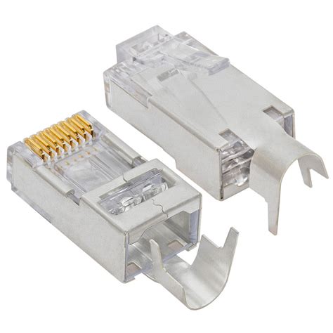 Platinum Tools 100023C EZ-RJ45 Shielded Cat5e/6 Connector 10 Pc. Clamshell