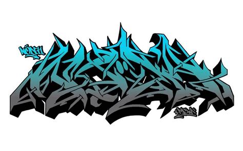 graffiti wildstyle sketch digital | Erizos