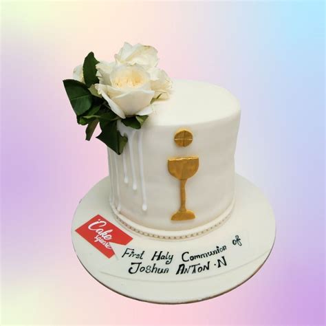 First Holy Communion Theme Cake 1 Kg By Cake Sqaure Chennai Online ...