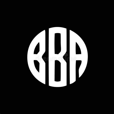 BBA Letter Logo Design on Black Background. BBA Creative Initials Letter Logo Concept Stock ...