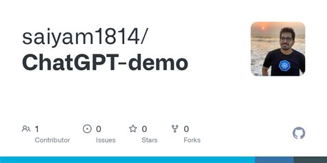 GitHub - saiyam1814/ChatGPT-demo
